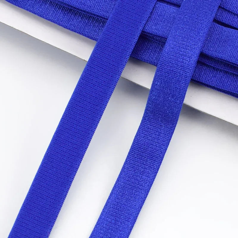 Meetee 10/300meters 12mm Elastic Bands for Underwear Bra Shoulder Strap Yoga Belt Hair Band DIY Sewing Garment Accessories
