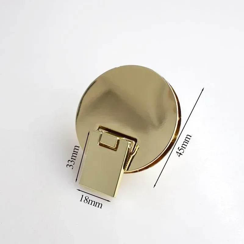 2/60Pcs Meetee Metal Clasp Turn Lock Twist Locks Round Rectangle Bag Decor Buckles DIY Handbag Purse Hardware Replace Accessories