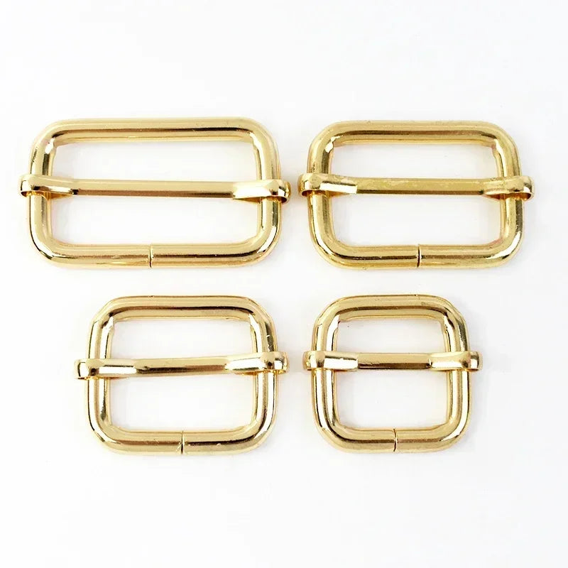 20/580Pcs RoseGold Bag Buckles Metal O D Ring Clip Clasp Tri Glide Slider Hook Backpack Belt Strap DIY Hardware Sewing Accessories