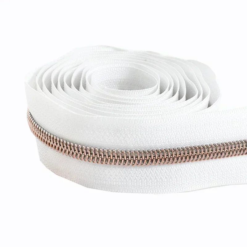 8/300M Sewing Zippers Tapes By The Meter Bag Shoes Nylon Coil Zipper Decorative Roll Bulk Zips Repair Kit DIY Accessories