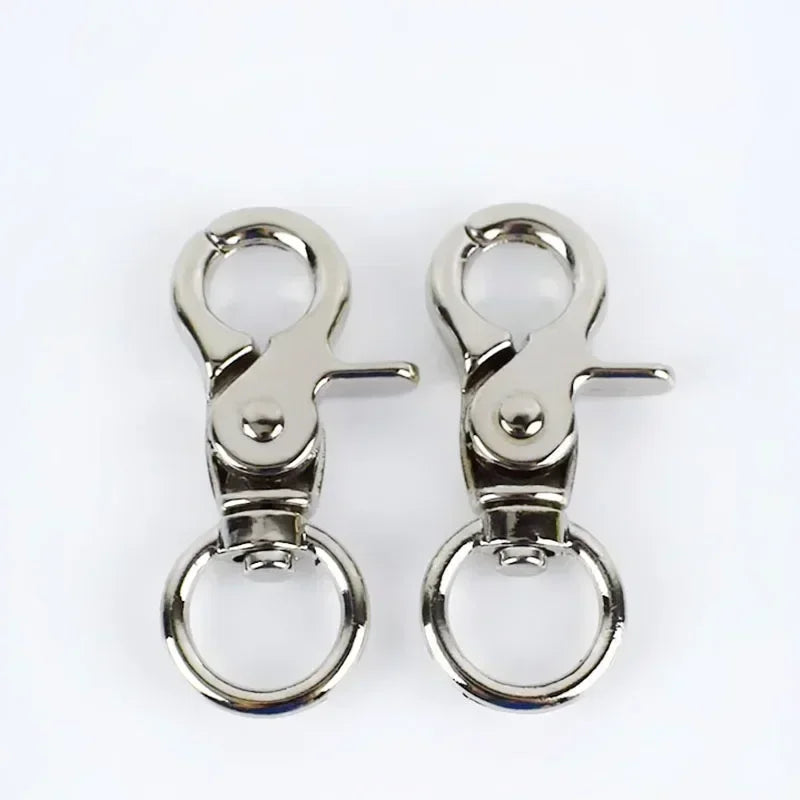 15/300Pcs Meetee 13mm Metal Bag Buckle Lobster Clasps Swivel Trigger Clip Snap Hooks Key Ring for Bags DIY Hardware Accessories