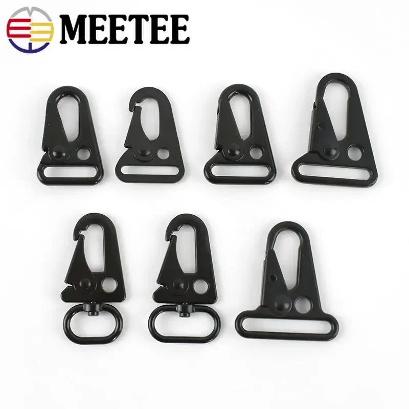 25/800Pcs Metal Buckle Carabiner Clip Webbing Backpack Strap Trigger Snap Hook Belt Outdoor Keychain Hanging Climbing Tool