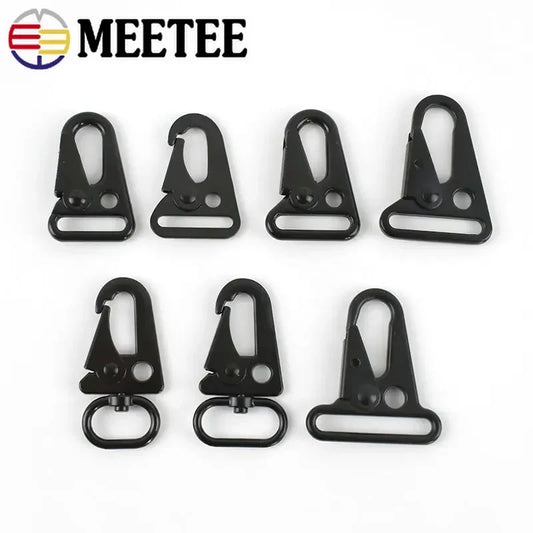 25/800Pcs Metal Buckle Carabiner Clip Webbing Backpack Strap Trigger Snap Hook Belt Outdoor Keychain Hanging Climbing Tool