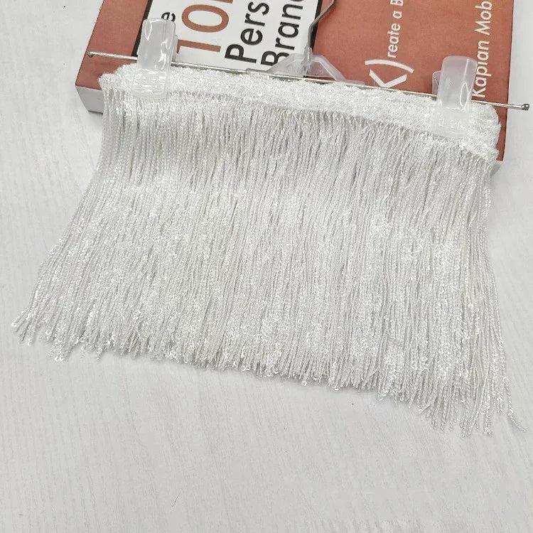 3/100Yards 17cm Metee Fringe Tassel Lace Ribbon Sequin Trims Colored For Dress Clothes Decorative Crafts Clothing Accessories