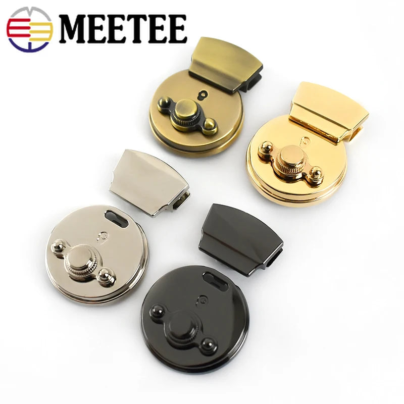 2/70pcs Fashion Metal Turn Locks Replacement Bags Snap Hooks Purse Clasp Closure Lock DIY Crafts Accessories KY2066