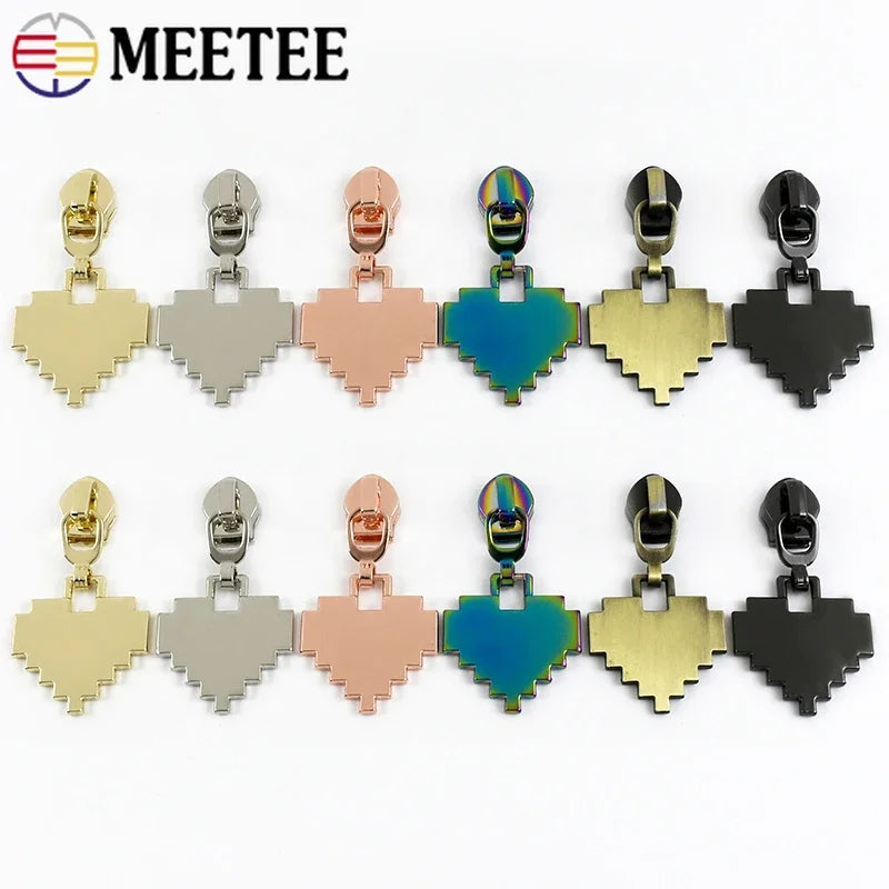 15/500Pcs 5# Zipper Puller for Nylon Zippers Backpack Clothes Zip Pull Head Purse Bags Zips Repair Kit DIY Sewing Accessories