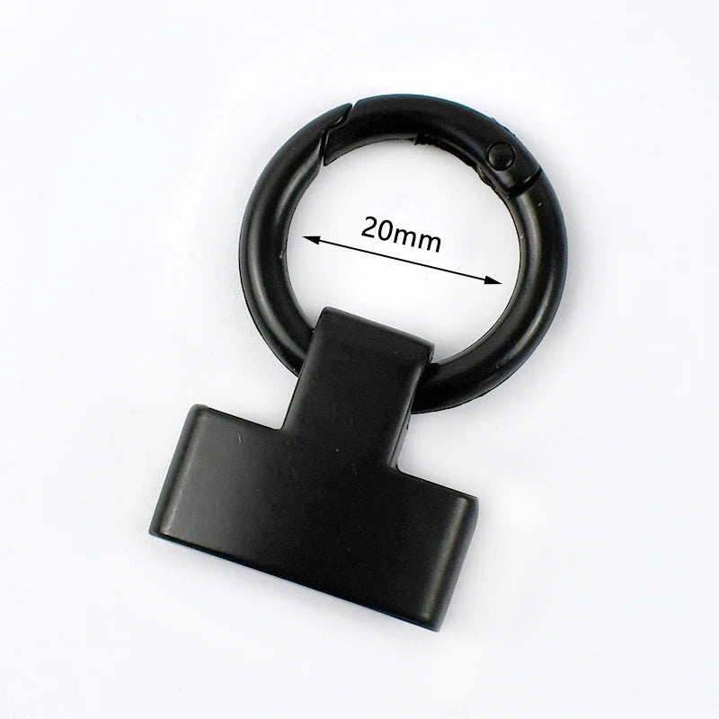 8/200Pcs 20/25mm Metal Ring Buckles Keychain Hook Bag Strap Connector Clasp Cord End Handbags DIY Sewing Hardware Accessories
