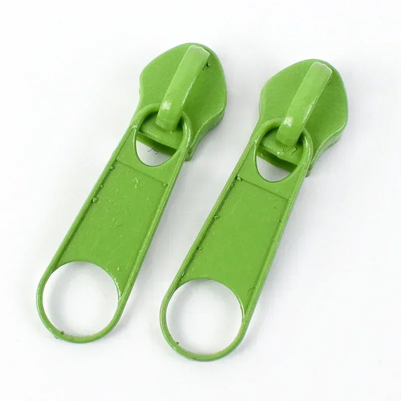 3# 5# Nylon Zipper Slider 30/1200Pcs Colorful Zip Pull Head Clothing Zippers Puller Backpack Closure Zips Sliders DIY Repair Kits
