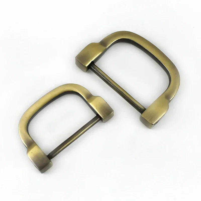 8/200Pcs Metal D Rings Buckle Removable Clasps Detachable Screw Clasp Handbag Strap Belt Webbing Hardware Accessories