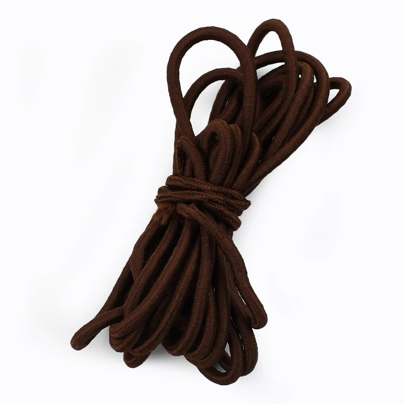 5mm Round Elastic Rope 10/300Meters Color Rubber Bands HairBand Elasticity Band Belt Drawstring Bungee Cord Sewing Supplies