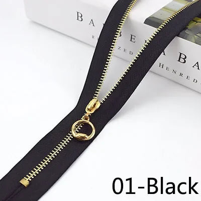 Meetee 20pcs 15-30cm 3# Metal Zipper Closed End Black White Zippers DIY Bag Purse Wallet Shoes Garment Zip Sewing Accessory