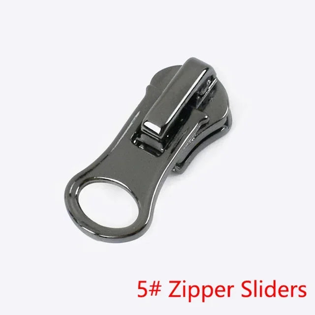30/1000Pcs Meetee 3#5#8# Zipper Slider for Metal Zippers Bag Jacket Zip Puller DIY Clothes Zips Head Repair Kit Sewing Accessories