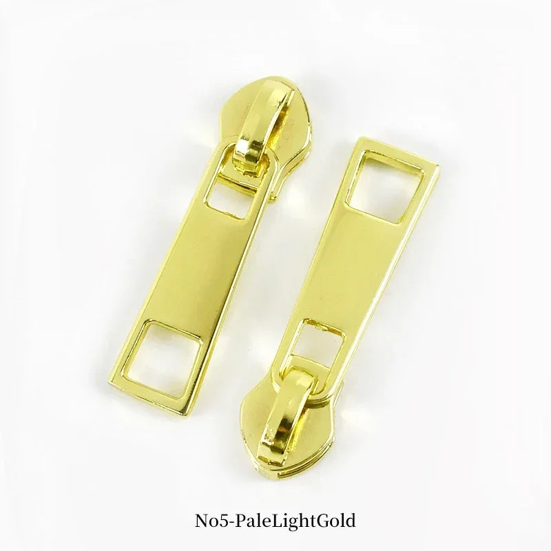 50/100Pcs 3# 5# Zipper Sliders for Nylon Zippers Bags Clothes Zips Auto Lock Zipp Pull Heads Repair Kit DIY Sewing Accessories
