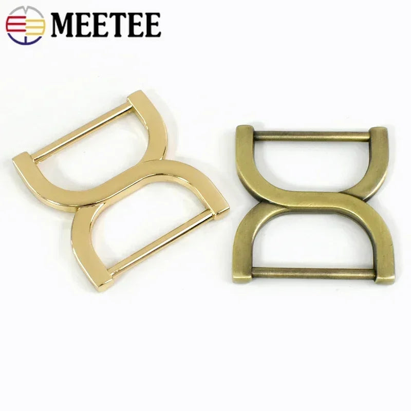 8/300Pcs Meetee 25mm Square Bag Buckles Shoes Garment Belt Buckle Clasp Handbag Strap Adjuster Snap Hooks DIY Accessories
