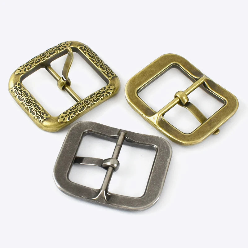 8/200Pcs 20/35/40mm Vintage Ancient Silver Brass Metal Belt Buckles Leather Waistband Adjust Pin Buckle Apparel Fastex Clasp Head