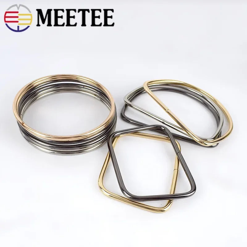 3/80Pcs Meetee Bags Handle Metal O D Ring Buckles Frame Handbag Purse Shoulder Belt DIY Replacement Leather Craft Accessaries