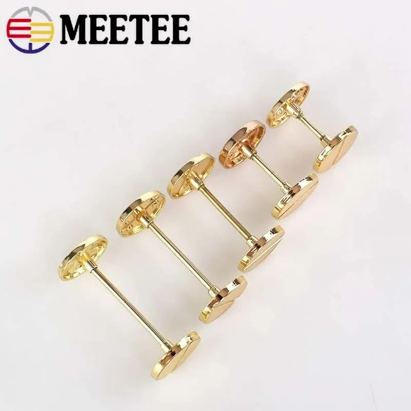 8/300pcs Meetee 20/26/34/39/48mm Metal Wheel Buckle Strap Belt DIY Luggage Bag Part Hardware Accessories With Screws Buckles H6-1
