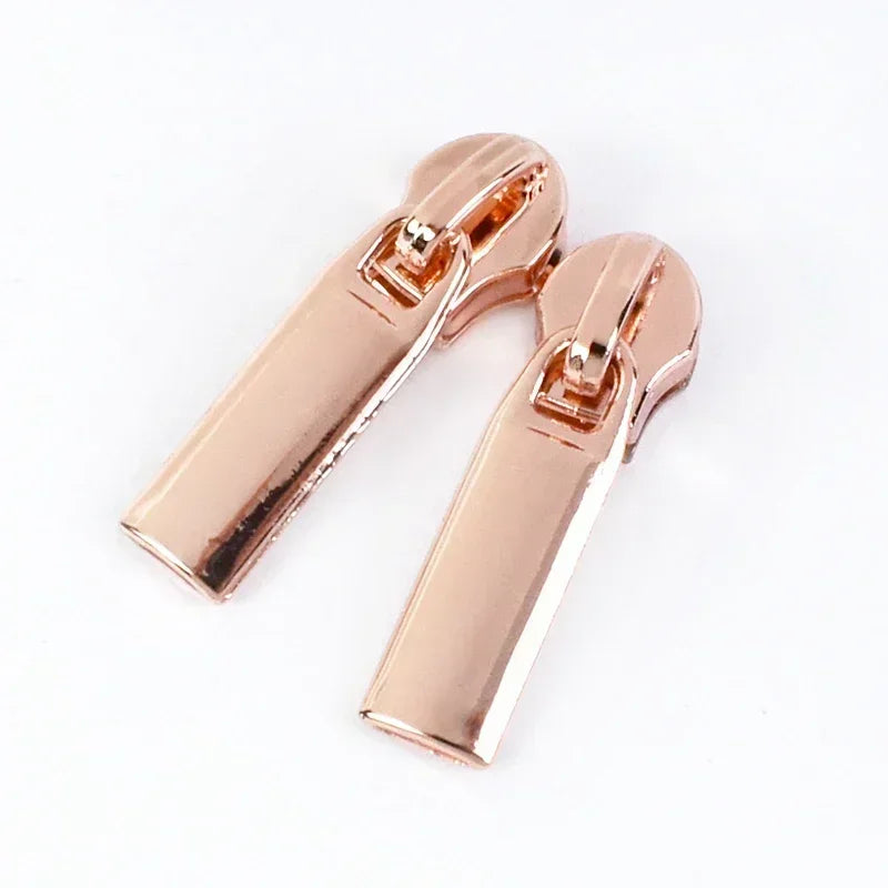 30/500Pcs 3# 5# Zipper Puller Sliders for Nylon Zippers Bag Pocket Zips Head Repair Kits DIY Clothing Sewing Accessories