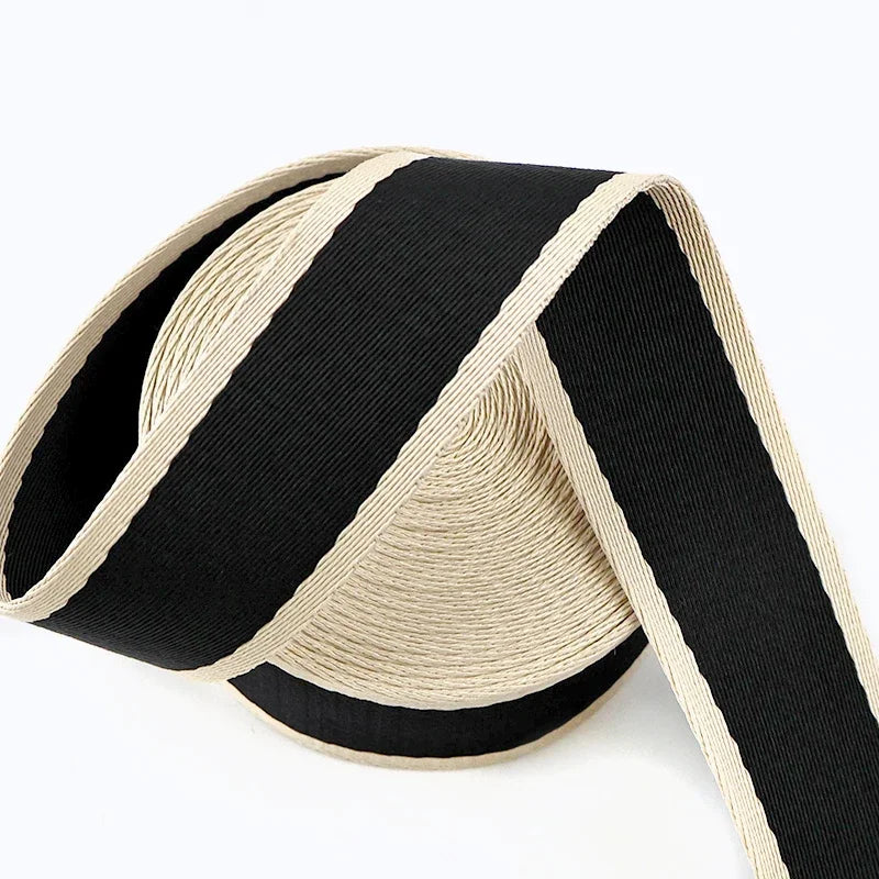 5/100M 38mm Jacquard Webbing Tape 1.8mm Thick Pet Collar Ribbon Band Bias Binding Bag Strap DIY Clothing Sewing Accessories