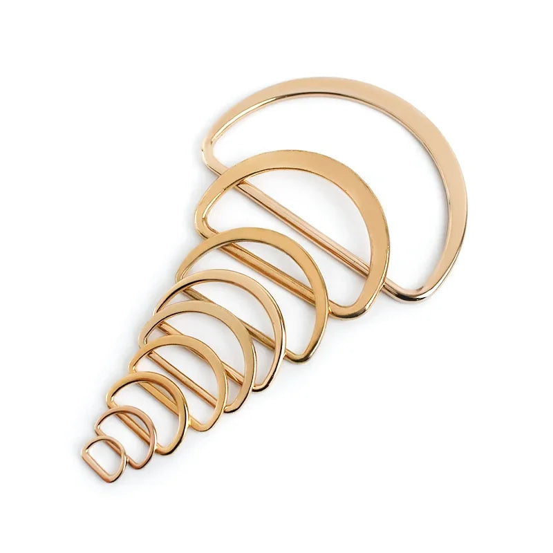 30/670Pcs 15-50mm Metal D Ring Adjustable Buckles Clasp for Shoes Bags Backpack Straps Webbing Ribbon Hardware DIY Accessories