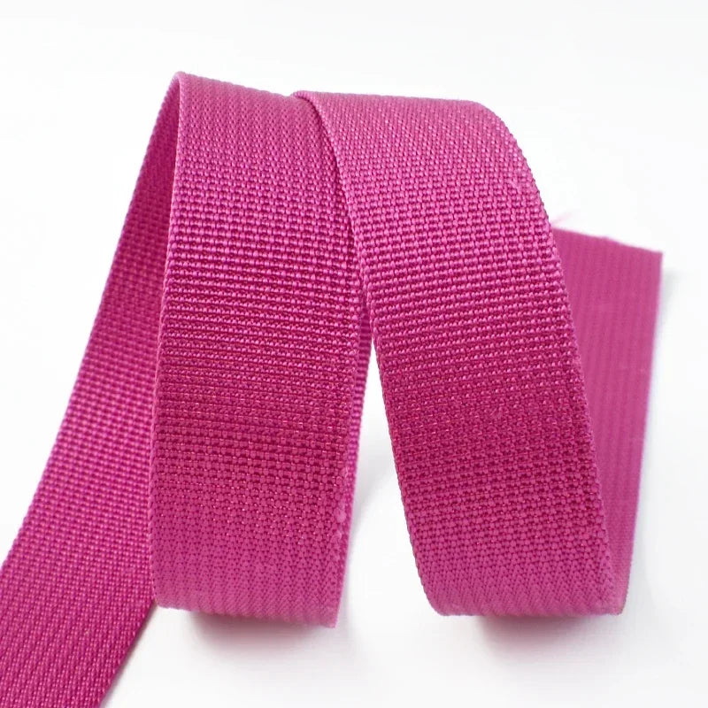 8/200Meters 20-50mm Thick 1mm Nylon Webbing Tape Trimming Safety Belt Knapsack Strap Ribbon DIY Bag Webbings Sew Band Accessory
