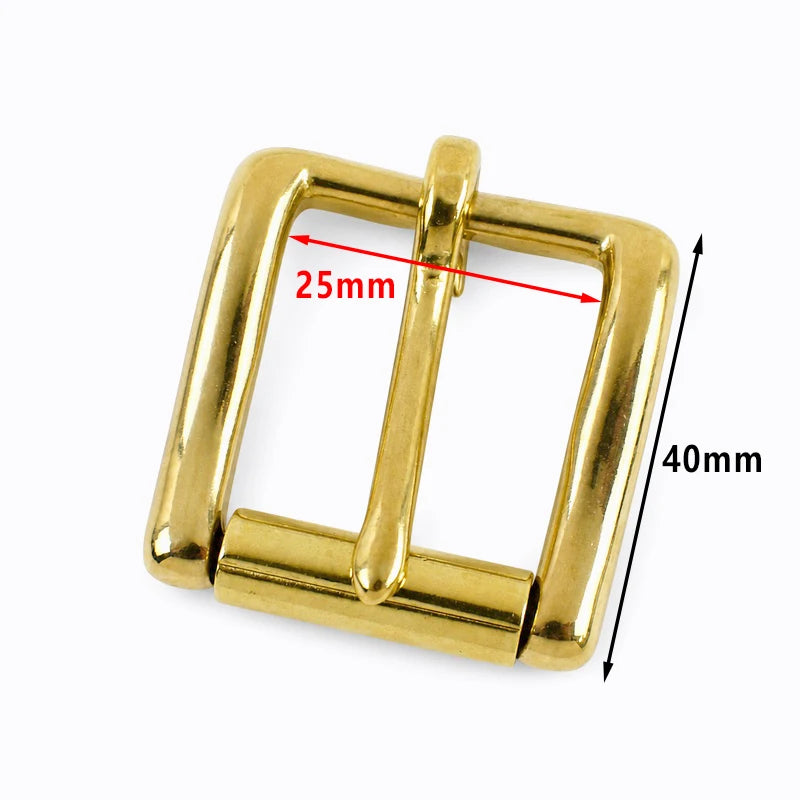3/100Pcs 13-38mm Stainless Steel Brass Belt Roller Buckle Single Pin Heel Bar Buckles Leather Craft Bag Strap Webbing Hardware