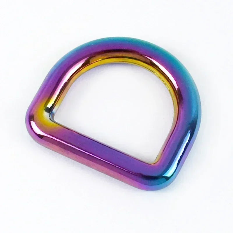 20/700Pcs Seamless Metal D Rings Buckles for Bags Purse Strap Pet Dog Collar Hardware Backpack Webbing Ring Clasp Sewing Accessories