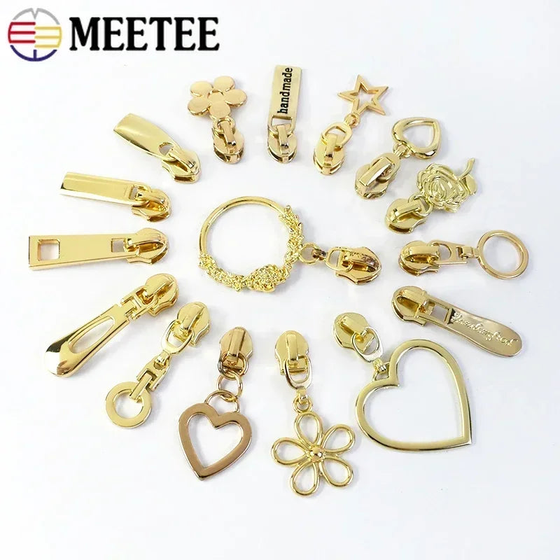 8/300Pcs 5# Zipper Sliders For Nylon Zip Bag Shoes Zippers Puller Clothes Coat Zips Repair Kit DIY Sewing Accessories
