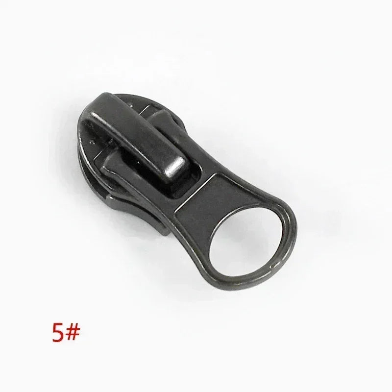 30/500Pcs Nylon Zip Slider Puller Reversed Zipper Head for Invisible Waterproof Zippers Luggage Coat DIY Sewing Accessories