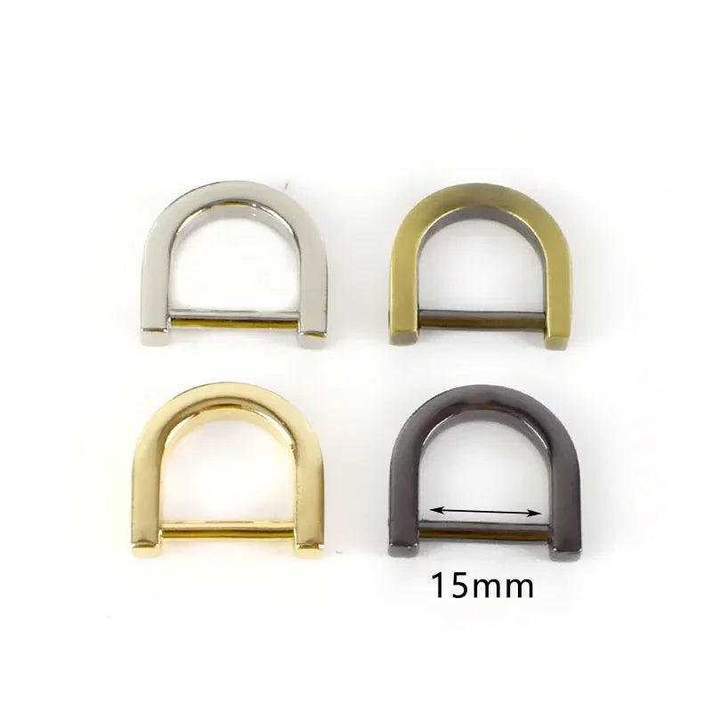8/300pcs Meetee Detachable Screw D Buckle U Ring Metal Bag Chain Adjuster Hanger Hook Clasp Handle Connector DIY Handbag Accessories