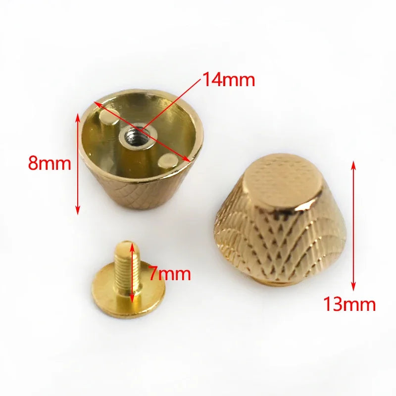 30/1000Pcs Metal Rivets Screw Studs Button Mushroom Rivet Nail Buckle Handbag Protecting Feet Clasp Leather Crafts Accessories