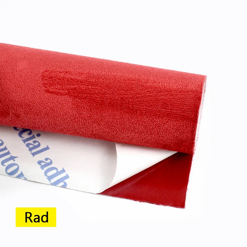 50/100*143cm Suede Self-adhesive Fabric Car Interior Trim Velvet Fabrics Synthetic Leather Cloth DIY Accessories