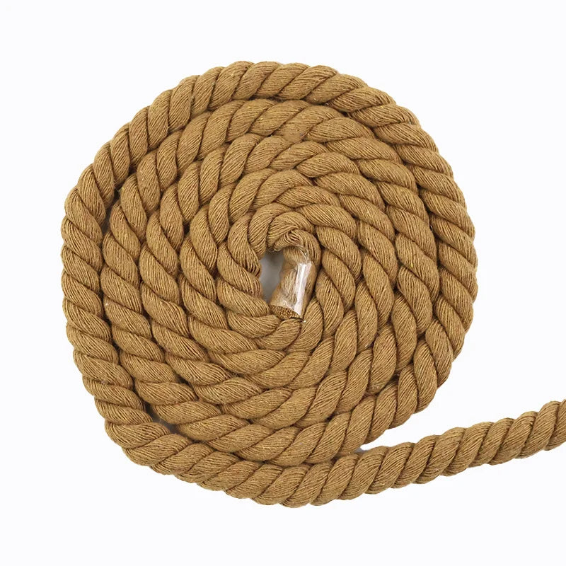 20/600Meters 5-20mm Colored Cotton Rope 3 Shares Twisted Cord DIY Decoration Macrame Ropes for Bag Braided Cords Sewing Accessories