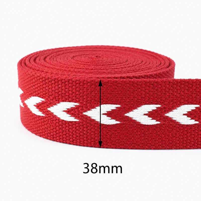 3/100Meters 38/50mm Polyester Jacquard Webbing Tapes Thick Ribbon Bag Strap Belt for DIY Clothes Bias Binding Sewing Accessories