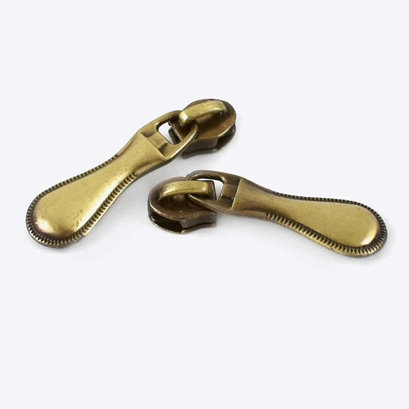 3/1000pcs Meetee 3# 5# Metal Zipper Sliders for Nylon Zippers Bag Garment Zip Head Pulls Repair Kits DIY Sewing Hardware Accessories