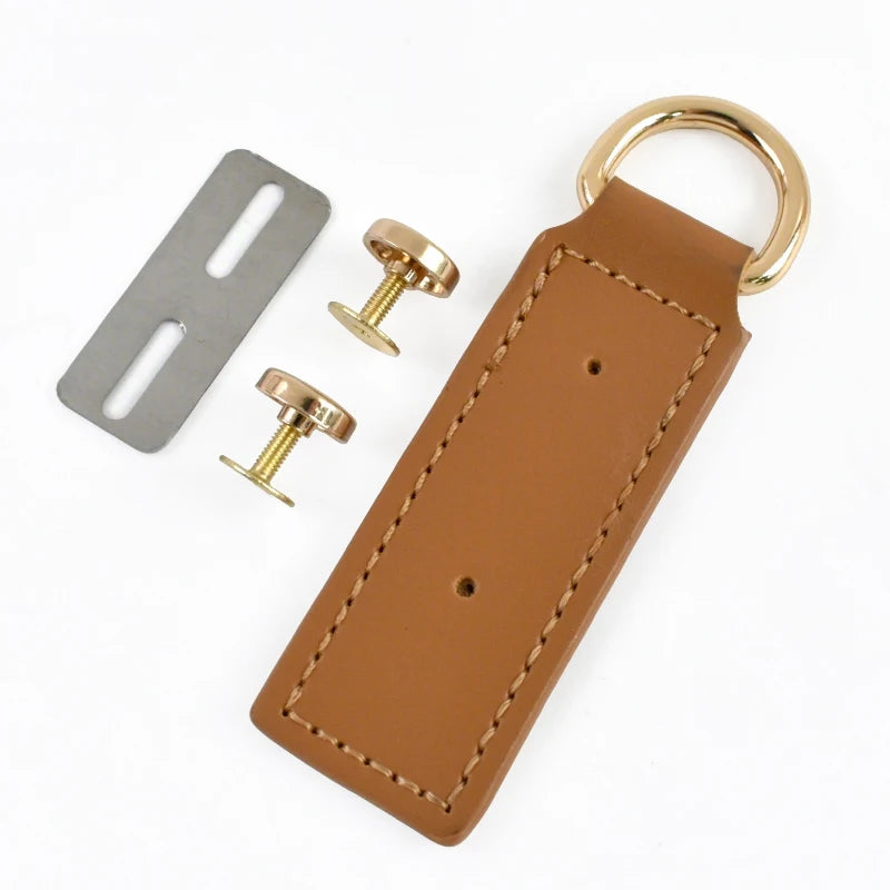 5/150Sets 2.5*9cm Handmade PU Leather Bag Clip Clasp with Screw Backpack Purse Metal D Buckles DIY Replacement Bags Accessories