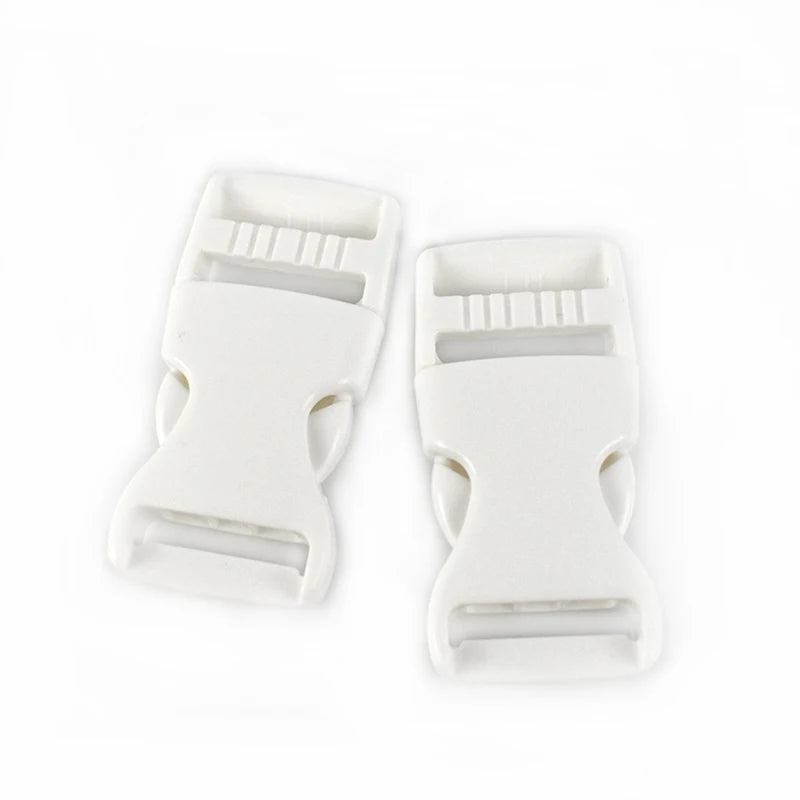 30/600Pcs Meetee 15-38mm Plastic Release Buckles Backpack Strap Hook Clip Safety Pet Collar Outdoor Luggage Webbing Accessories