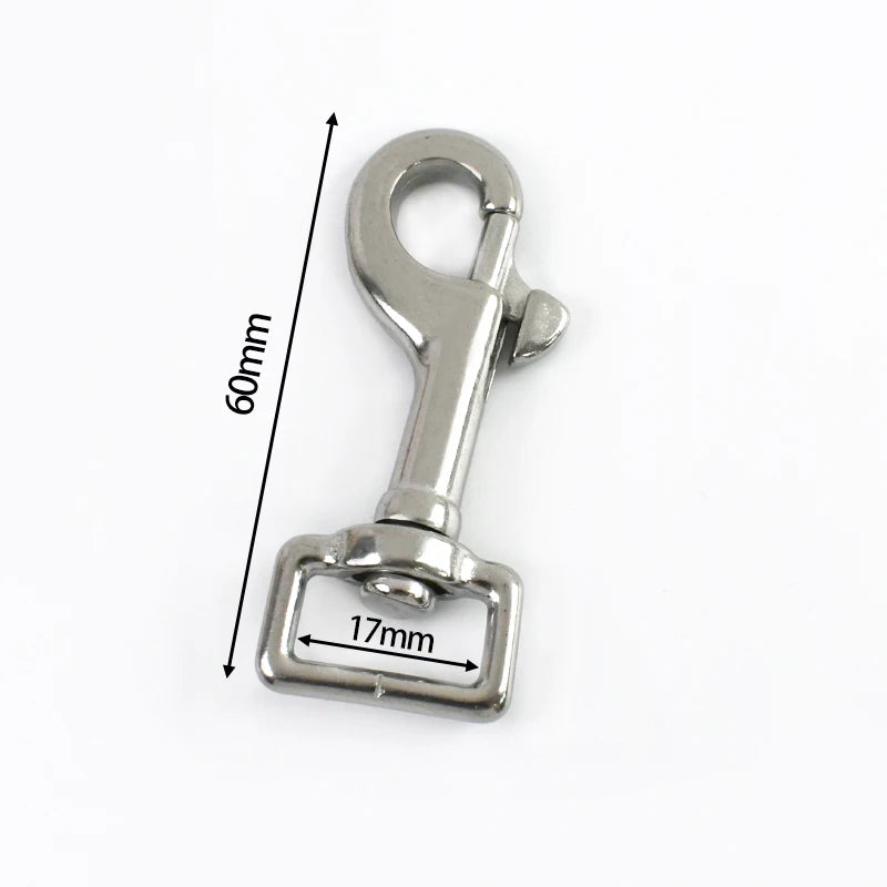 2/80Pcs Stainless Steel Trigger Buckles for Leather Hardware Carabiner Clips Snap Hook Large Swivel Lobster Clamp Clasp Accessory