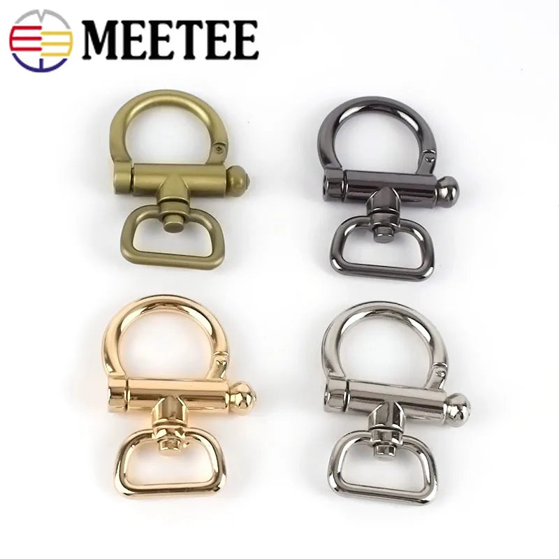 3/110pcs 20/25mm Metal Buckle Bag Strap Connector Swivel Clasp Webbing Keychain Handbag Belt Hanger Hook DIY Hardware Accessories