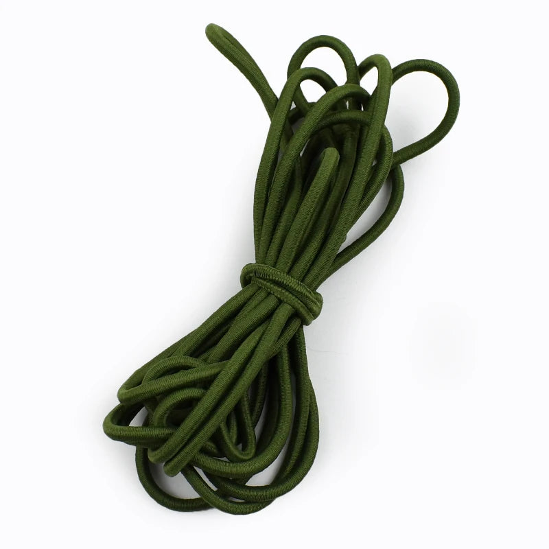 5mm Round Elastic Rope 10/300Meters Color Rubber Bands HairBand Elasticity Band Belt Drawstring Bungee Cord Sewing Supplies