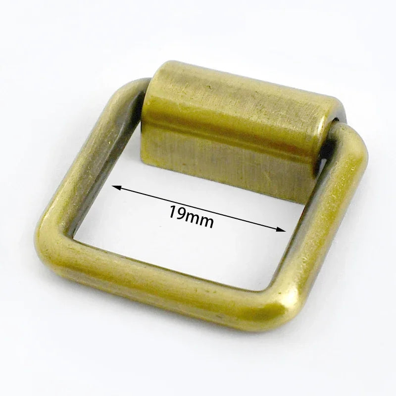 15/500Pcs Meetee 15/16/19mm Metal O D Ring Buckles Bag Strap Side Clip Hanger Clasp Chain Connection DIY Hardware Accessories