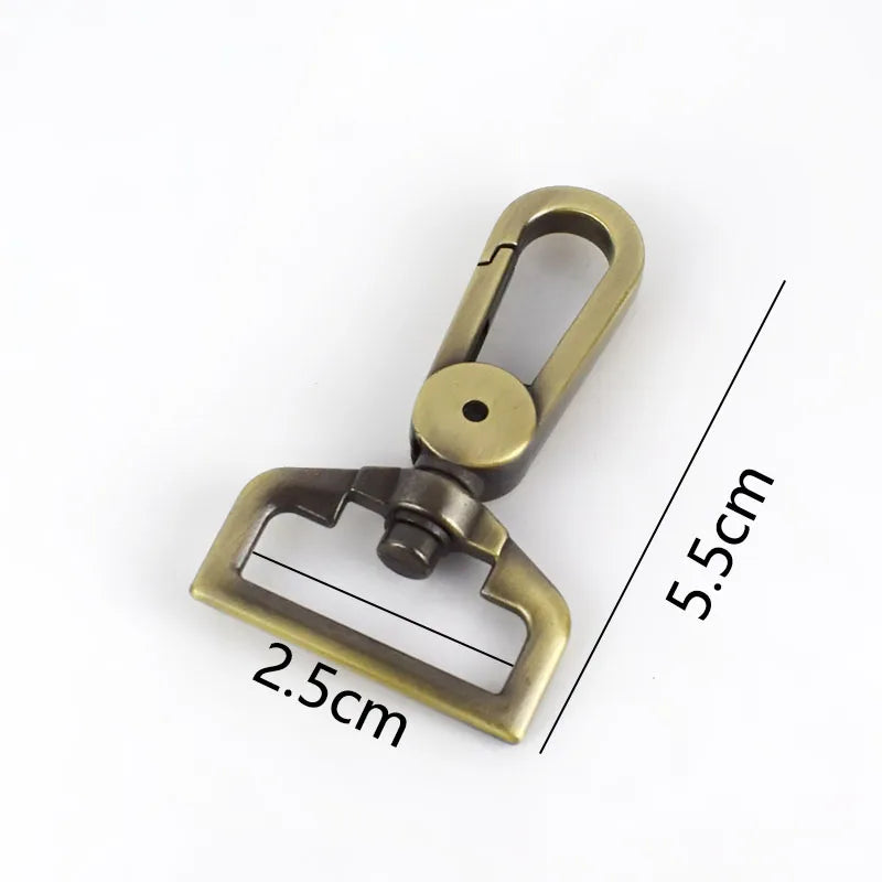 8/200pcs Meetee 25/32/38mm Bags Belt Metal Buckle Carabiner Snap Hook Lobster Clasps Dog Collar Clasp DIY Leathercraft Accessory