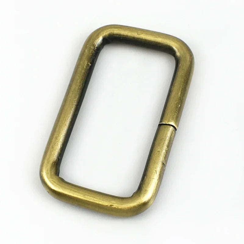 30/1000Pcs 13-50mm O D Ring Metal Buckles for Bag Strap Rectangle Rings Carabiner Clip Hook Webbing Belt Loop Crafts Accessories