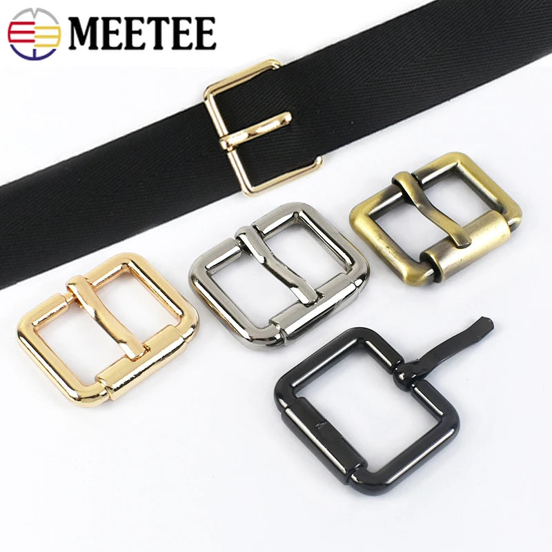 15/500Pcs 13-38mm Metal Pin Buckle Square Adjuster Clasp for Backpack Bag Strap Belt Dog Leash Collar DIY Hardware Accessories