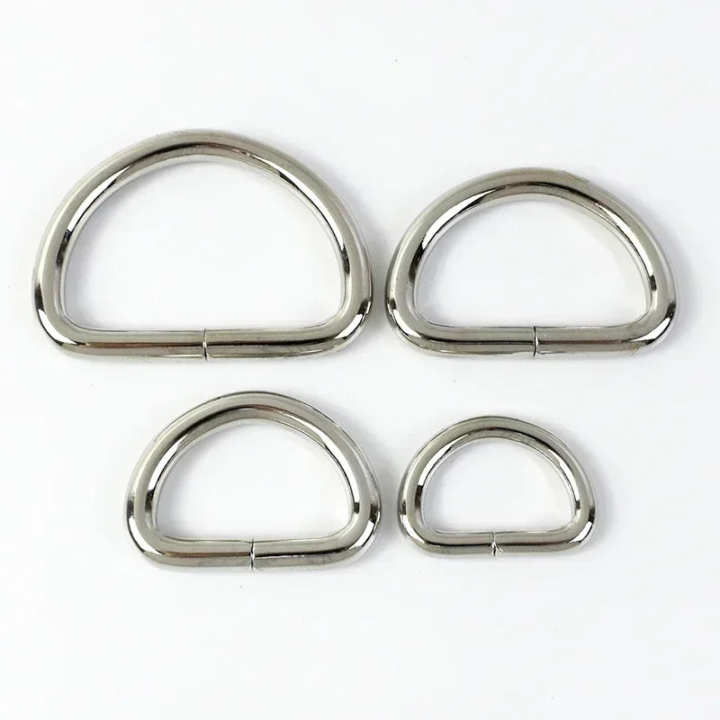 20/580Pcs RoseGold Bag Buckles Metal O D Ring Clip Clasp Tri Glide Slider Hook Backpack Belt Strap DIY Hardware Sewing Accessories