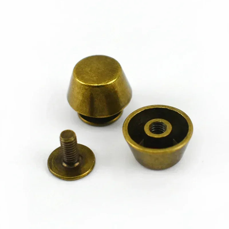 30/1000Pcs Metal Rivets Screw Studs Button Mushroom Rivet Nail Buckle Handbag Protecting Feet Clasp Leather Crafts Accessories