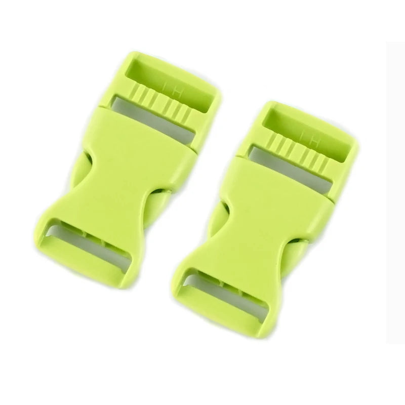 30/600Pcs Meetee 15-38mm Plastic Release Buckles Backpack Strap Hook Clip Safety Pet Collar Outdoor Luggage Webbing Accessories