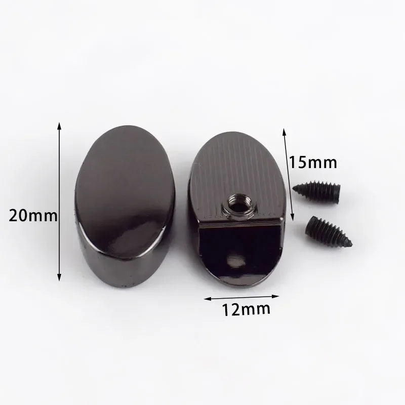 30/600Pcs Meetee Metal Zippers Tail Clip Zips Stopper Plug Head with Screw Bag Wallet Handbag Zip End Clasp DIY Hardware Accessories