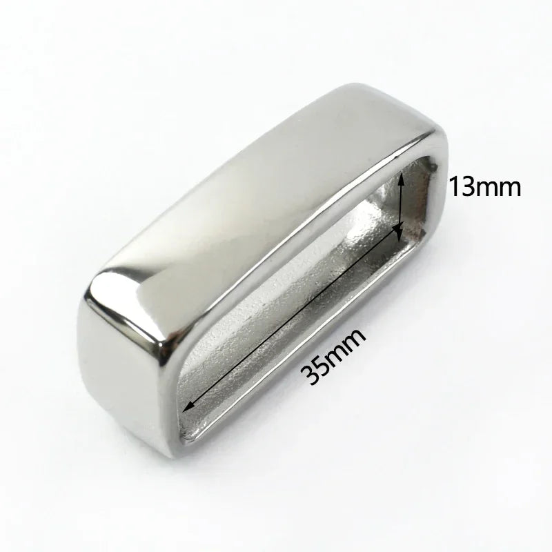 3/100Pcs 35/40mm Solid Stainless Steel Metal Ring Belt Loop Buckle Men's Keeper Jeans Clothing Accessories for 34-39mm Belts
