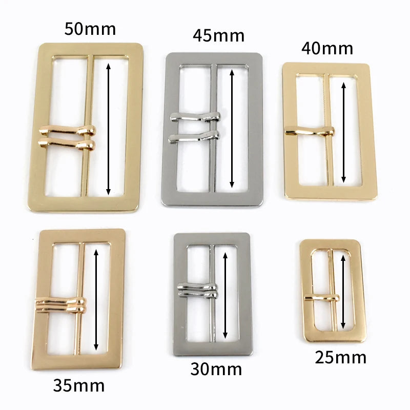 15/500Pcs 25-50mm Bag Strap Adjuster Metal Buckles Tri-Glide Ring Slider Belt Buckle Backpack Strap Single/Double Pin Clasp Hook Clip